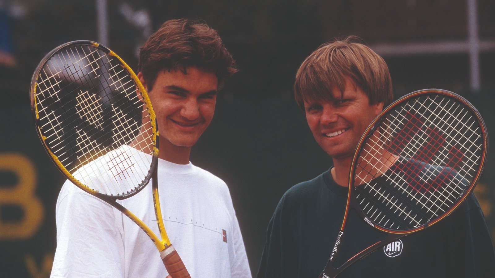 Roger Federer ile Peter Carter