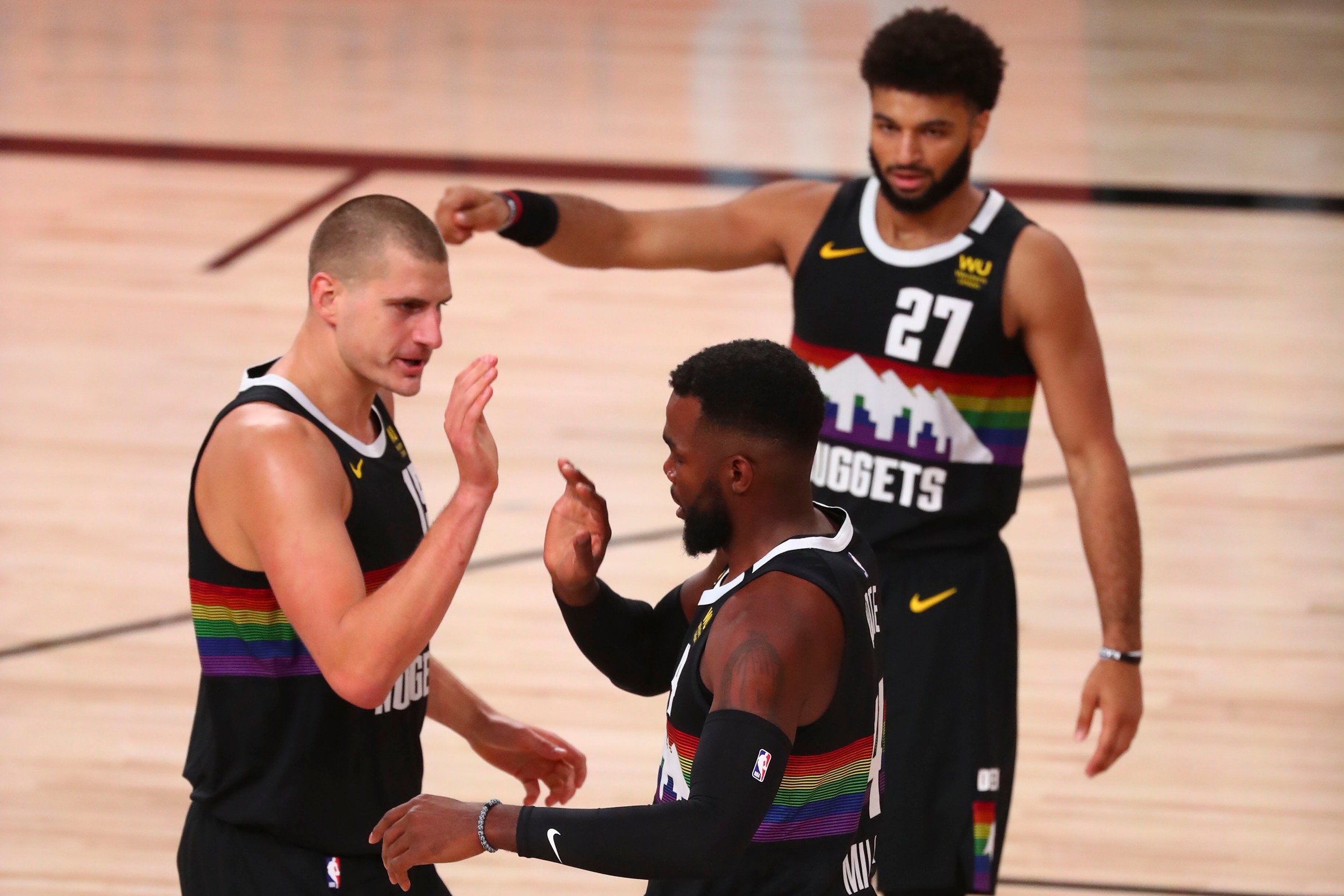 Nikola Jokic, Paul Millsap ve Jamal Murray