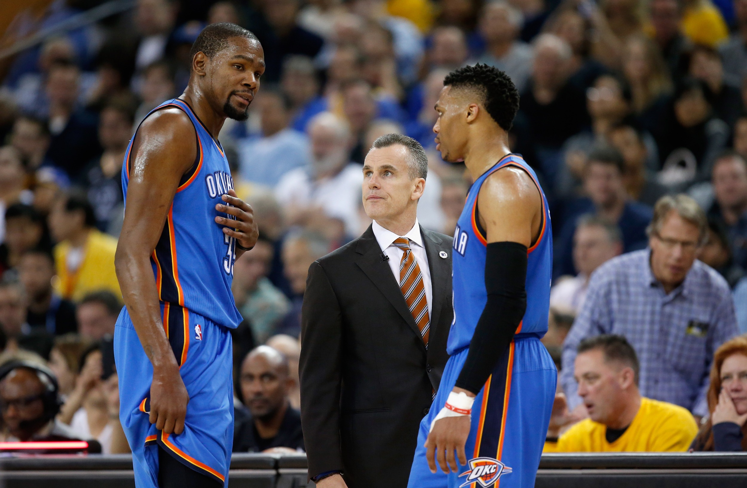 Kevin Durant, Billy Donovan ve Russell Westbrook