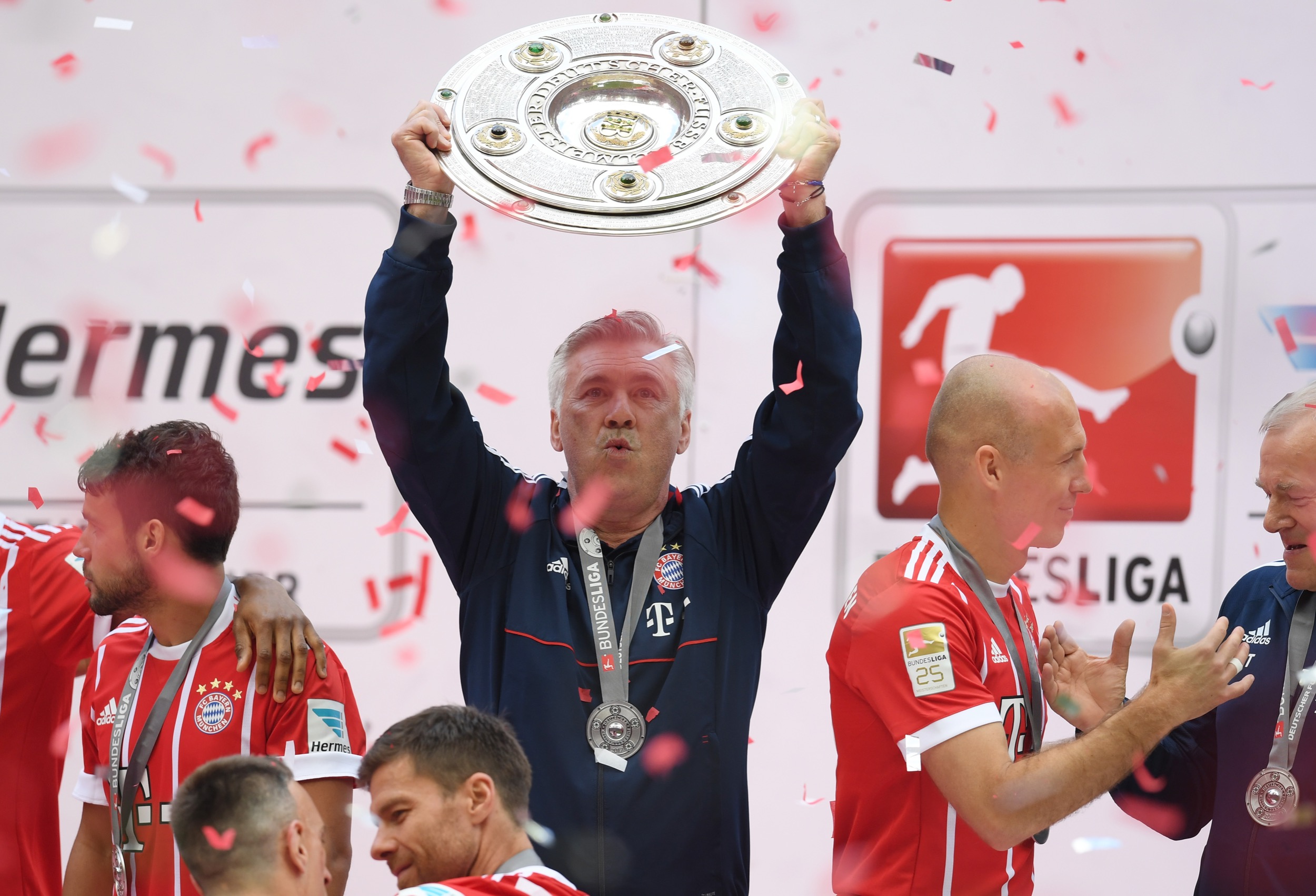 Bayern Münih'in 2016-2017 şampiyonluk kutlamasından.