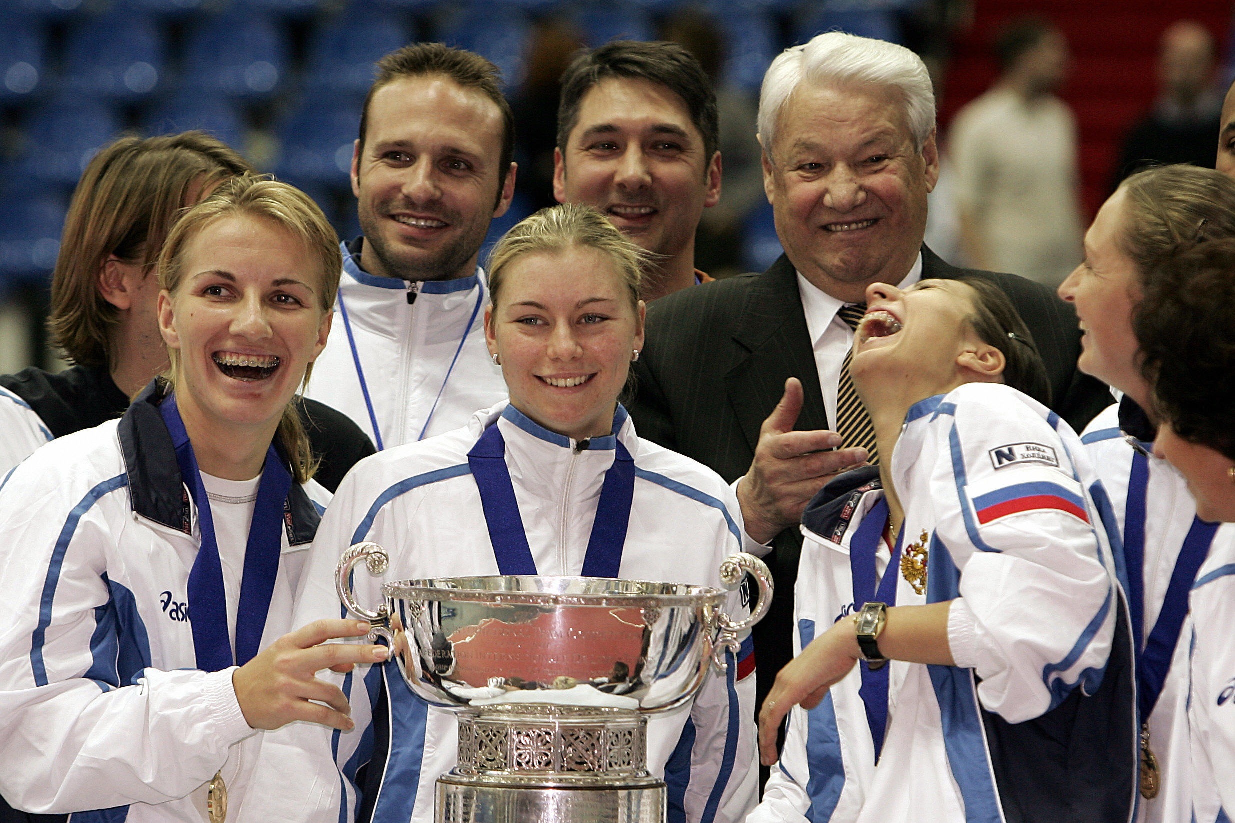 Boris Yeltsin ve 2004 Rusya Fed Kupası Takımı