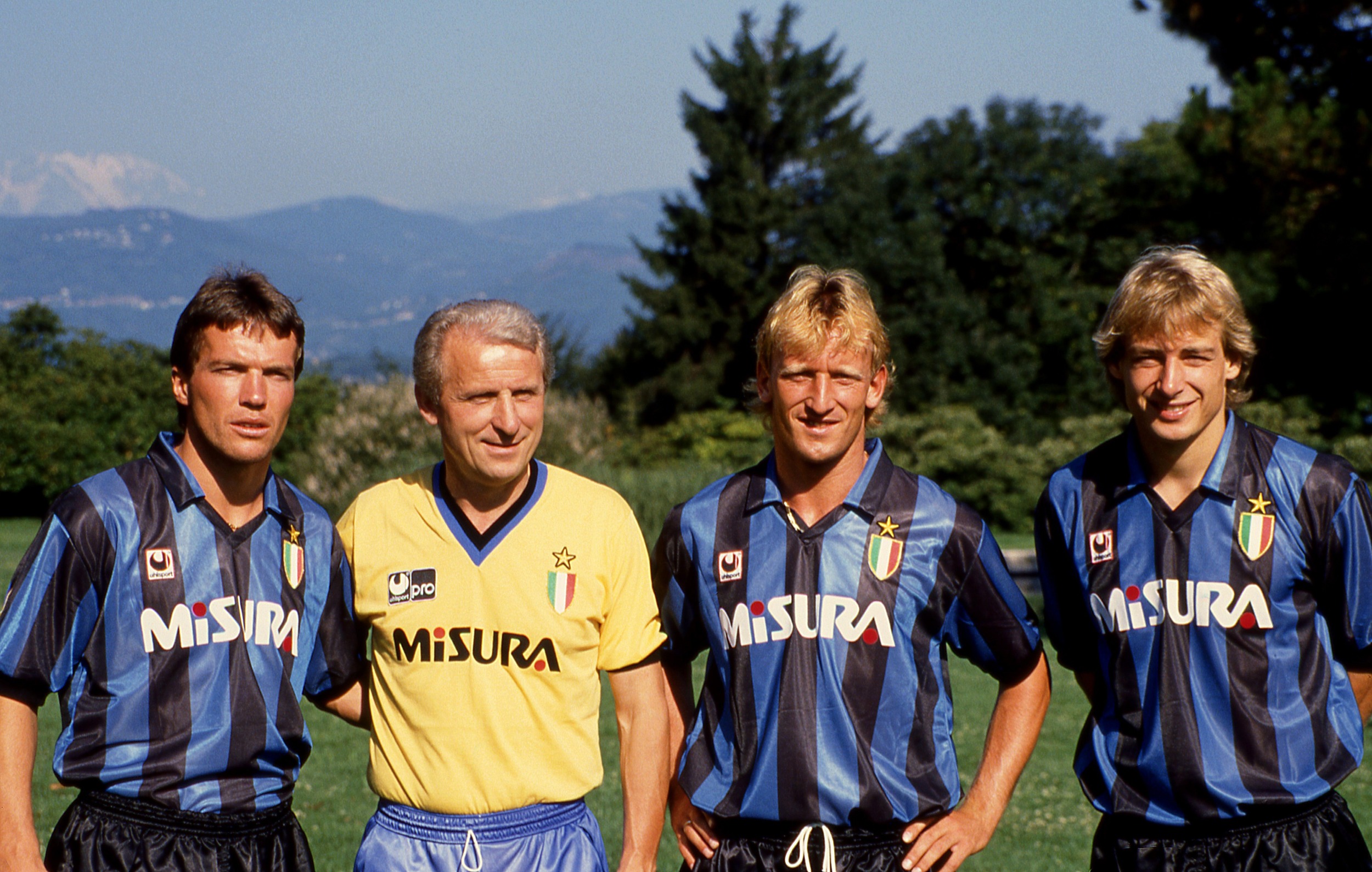 Lothar Matthaeus, Giovanni Trapattoni, Andreas Brehme (1989-90 Inter)