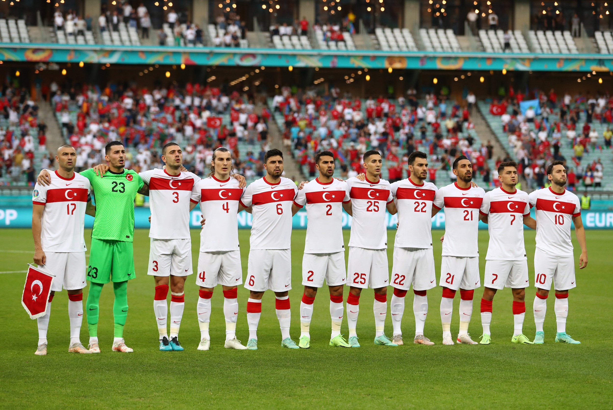 2020 Avrupa Futbol Şampiyonası'nda İsviçre karşısına çıkan Türkiye Milli Takımı